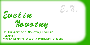 evelin novotny business card